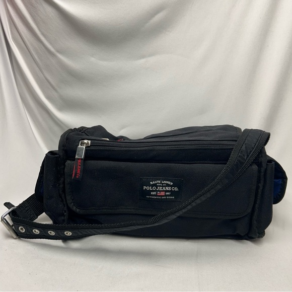 Vintage 90’s Polo Ralph Lauren Messenger Shoulder Strap Bag CrossBody Bag - Picture 1 of 10
